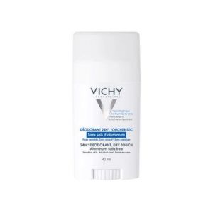 Vichy Déodorant 24h Toucher Sec Sans Sels D'Aluminium Stick 40ml