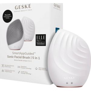 Geske SmartAppGuided Sonic Facial Brush 5 In 1 White Rose Gold 1ut
