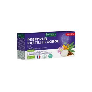 Santarome Respi'Rub Pastilles Gorge Bio 21 Pastilles
