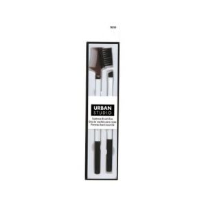 Duo de brosses à sourcils blanches