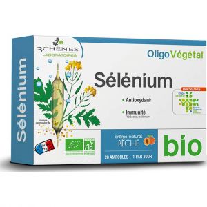 Les 3 Ch&ecirc;nes Oligo V&eacute;g&eacute;tal S&eacute;l&eacute;nium 20 Ampoules