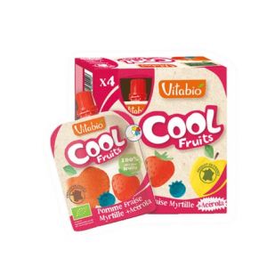 Vitabio Cool Fruits Manzana Fresa Arandanos 4x90g