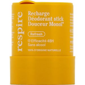 Respire Recharge D&eacute;odorant Stick Douceur Mono&iuml; Bio 50 g