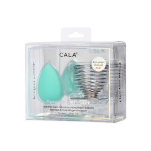 Cala Mint Teardrop Kit Éponge Nettoyant Visage + Support 1ut