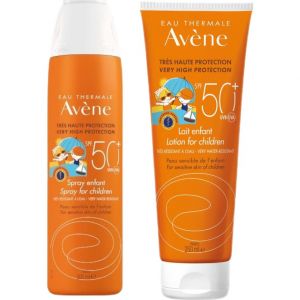 Avène Pack Solaire Spray Enfant SPF50+ 200ml + Lait Enfant SPF50+ 250ml