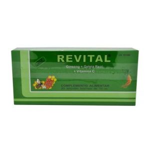 Revital Ginseng + Gel&eacute;e Royale + Vitamine C 20 Ampoules