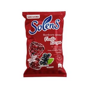 Solens Bonbons Saveur Framboise Cassis Sans Sucres 100g