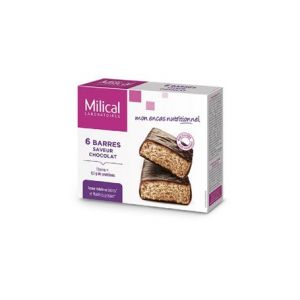 Milical Nutrition Barres Minceur Hyperprot&eacute;in&eacute;es Chocolat 6 Unit&eacute;s