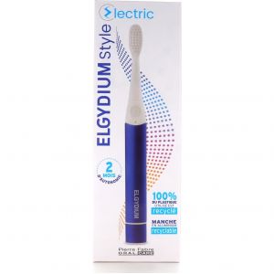 Elgydium Brosse A Dents Electrique Style Bleu 1ut