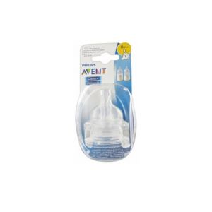 Avent T&eacute;tine Airflex Silicone D&eacute;bit lent 0 mois+