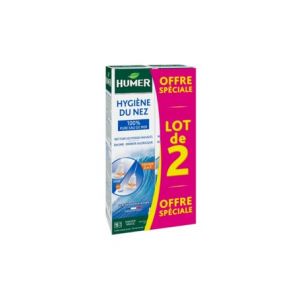 Humer Hygiene Nez Solution Saline Spray 2x150 ml