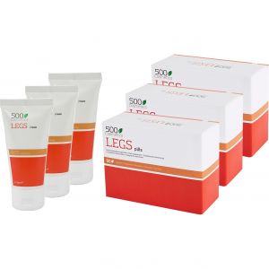500Cosmetics Packs Jambes Triples Pour Varices 60Caps+ Cr&egrave;me 75ml