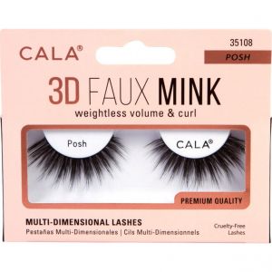 Cala Lashes 3D Faux Mink Faux Cils Posh 1 Pairee