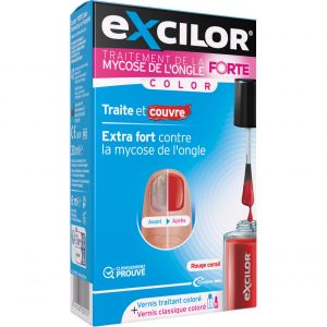 Excilor Forte Color Traitement Mycose Ongles Red 30ml