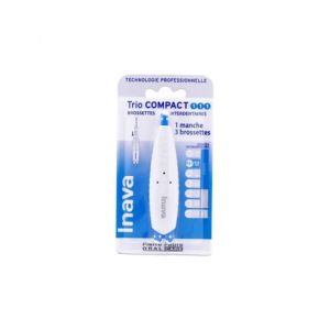 Inava Kit Trio Compact Brossette Interd Bleu Iso 1.1.1 + Manche