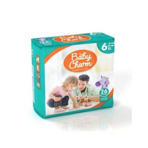 Baby Charm Couche Maxi XL 16kg+ 26uts