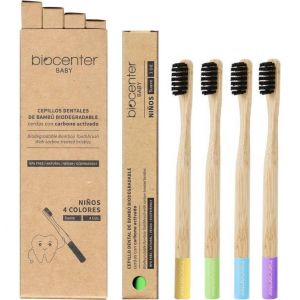 Biocenter Brosse &agrave; Dents Bambou Enfants 4uts