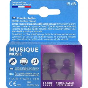 Quies Specific Protection Auditive Music 1 Paire