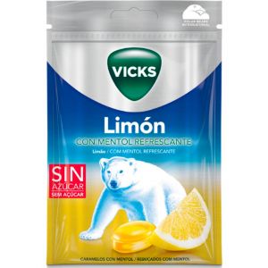 Vicks Lemon Hard Candy avec Menthol 72g