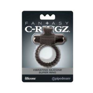 Fantasy C-Ringz anneau vibrant en silicone noir 1 pc