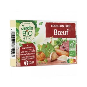 Jardin Bio Soupe Cube Boeuf Sans Huile Palme Bio 8x10g