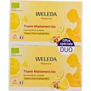 Weleda Tisane Allaitement Bio Citron Gingembre 2x20 Sachets