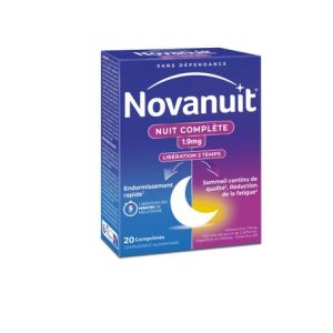 Novanuit Nuit Compl&egrave;te 1,9mg 20comp