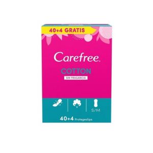 Carefree Cotton Sin Fragancia Protegeslips S/M 44uds