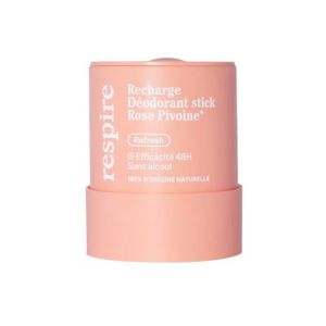 Respire Recharge D&eacute;odorant Stick Rose Pivoine 48h 50 g