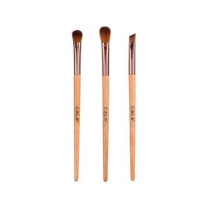 Trio de pinceaux pour les yeux en bambou naturel Cala 3 pièces
