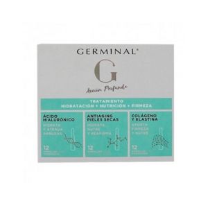 Germinal Traitement Action Profonde Hydratation + Nutrition + Fermeté 36 Ampoules