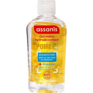 Assanis Pocket Gel Mains Hydroalcoolique Pomme Poire 80ml