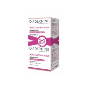 Diadermine Crème Hydratant Nutritive Jour Peau Sèche 2x50ml