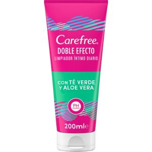 Carefree Duo Effect Gel Íntimo Té Verde y Aloe Vera 200ml