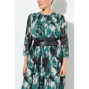 Ceinture &agrave; nouer en cuir lisse, taille unique