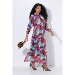 Robe de soir&eacute;e maxi, fond de robe et manches longues