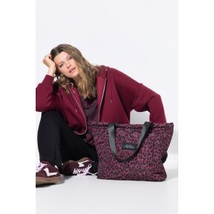 Sac cabas, surpiqûres, léopard