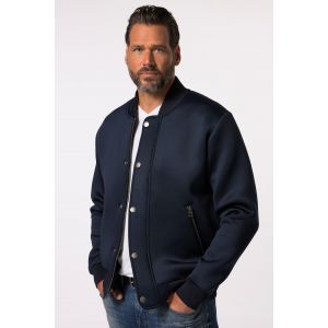 Veste en tissu cuba, col esprit blouson Teddy am&eacute;ricain, fermeture &agrave; glissi&egrave;re