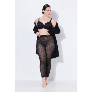 Legging en mesh transparent et hautement élastique, motif étoiles
