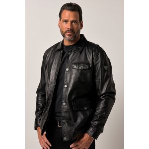 Veste en cuir JP 1880, cuir nappa d'agneau haut de gamme - jusqu'au 7 XL