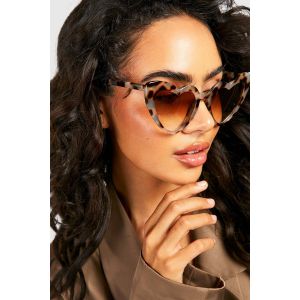 Lunettes De Soleil Cœurs Écailles De Tortue - Marron - One Size, Marron