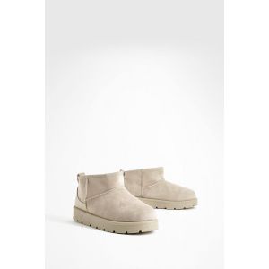 Bottes Ultra Mini Doublées De Synthétique - Marron Moka - 41, Marron Moka