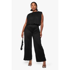 Combinaison En Mesh Blouson À Jambes Larges - Noir - 48, Noir
