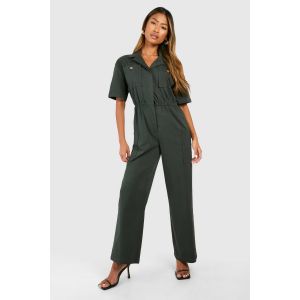 Cargo Combinaison Utilitaire Tissée - Gris Anthracite - 36, Gris Anthracite