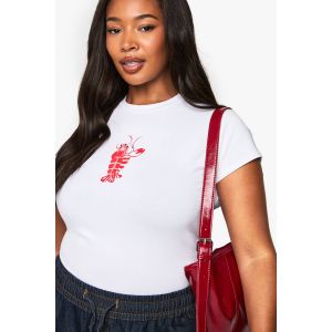 T-Shirt Bébé "Plus" Crevette - Blanc - 48, Blanc