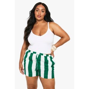 Shorts Flippy Tissés À Larges Rayures "Plus" - Vert - 54, Vert