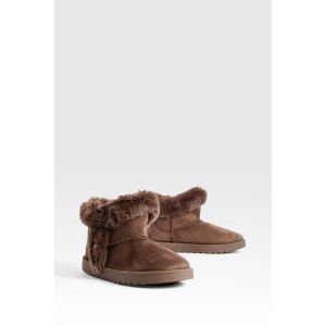 Bottes Mini Confort Avec Garniture Synthétique - Marron Chocolat - 37, Marron Chocolat
