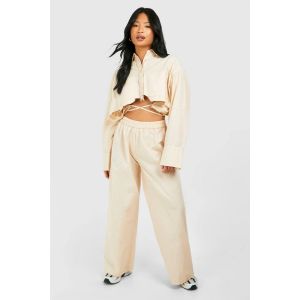 Pantalon "Petite" À Taille Élastiquée - Gris Pierre - 38, Gris Pierre