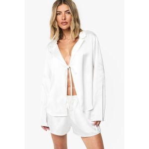 Bridal Satin Short - Blanc Ivoire - 34, Blanc Ivoire