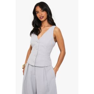 "Petite" Gilet Cintré - Gris - 44, Gris